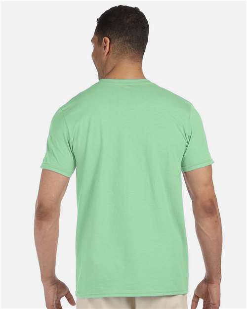 Gildan 64000 - Mint Green (Back)
