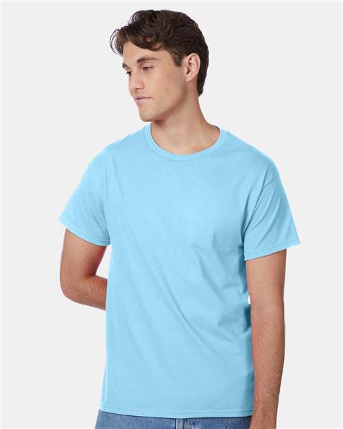 Hanes 5250 - Aquatic Blue (Front)