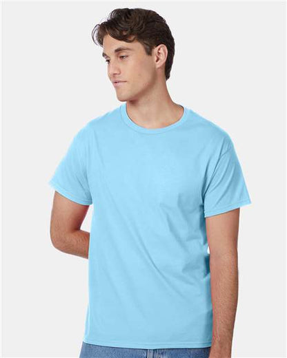 Hanes 5250 - Aquatic Blue (Front)