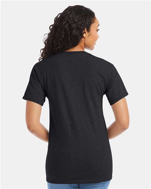 Hanes 5280 - Charcoal Heather (Back)