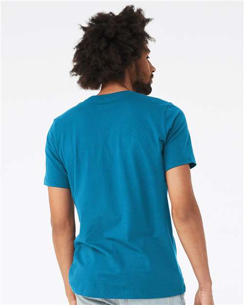 BELLA + CANVAS 3001 - Electric Blue (Back)