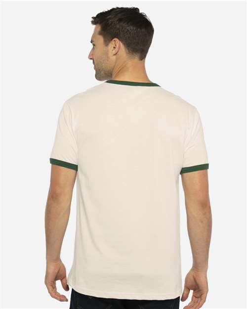 Next Level 3604 - Natural/ Forest Green (Back)