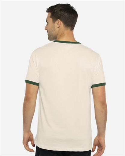 Next Level 3604 - Natural/ Forest Green (Back)