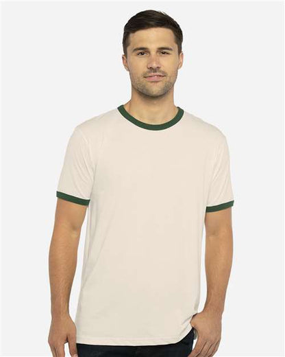 Next Level 3604 - Natural/ Forest Green (Front)