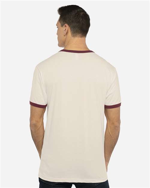 Next Level 3604 - Natural/ Maroon (Back)
