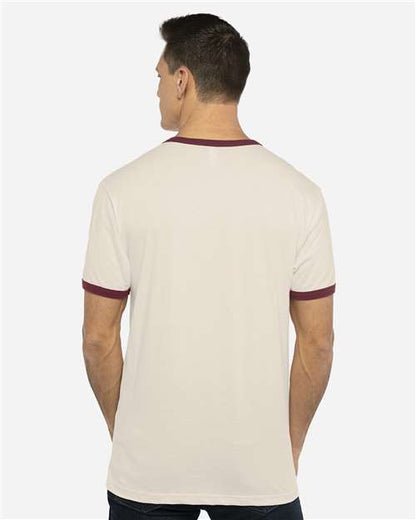Next Level 3604 - Natural/ Maroon (Back)
