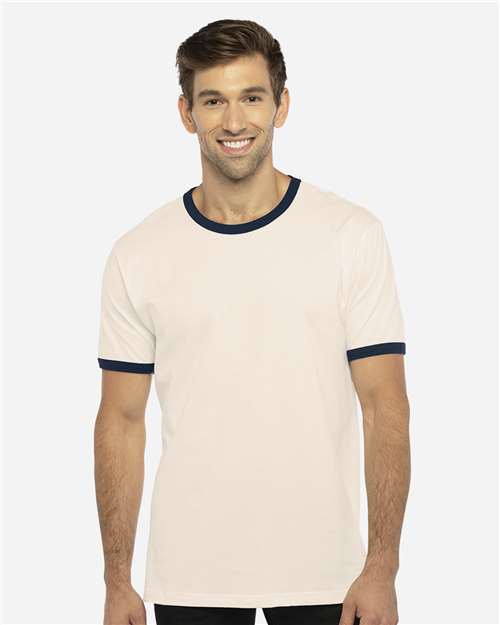 Next Level 3604 - Natural/ Midnight Navy (Front)