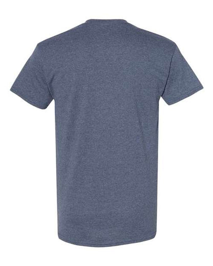 Gildan 5000 - Heather Navy (Back)
