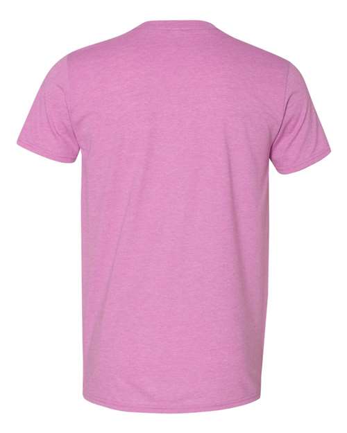 Gildan 64000 - Heather Radiant Orchid (Back)