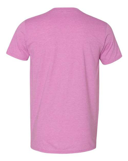 Gildan 64000 - Heather Radiant Orchid (Back)