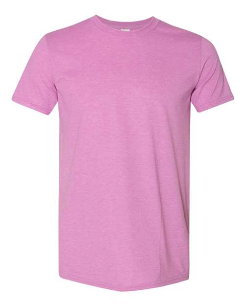 Gildan 64000 - Heather Radiant Orchid (Front)
