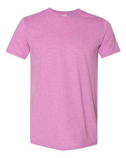 Gildan 64000 - Heather Radiant Orchid (Front)