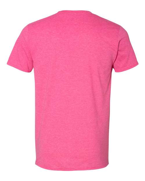Gildan 64000 - Heather Heliconia (Back)