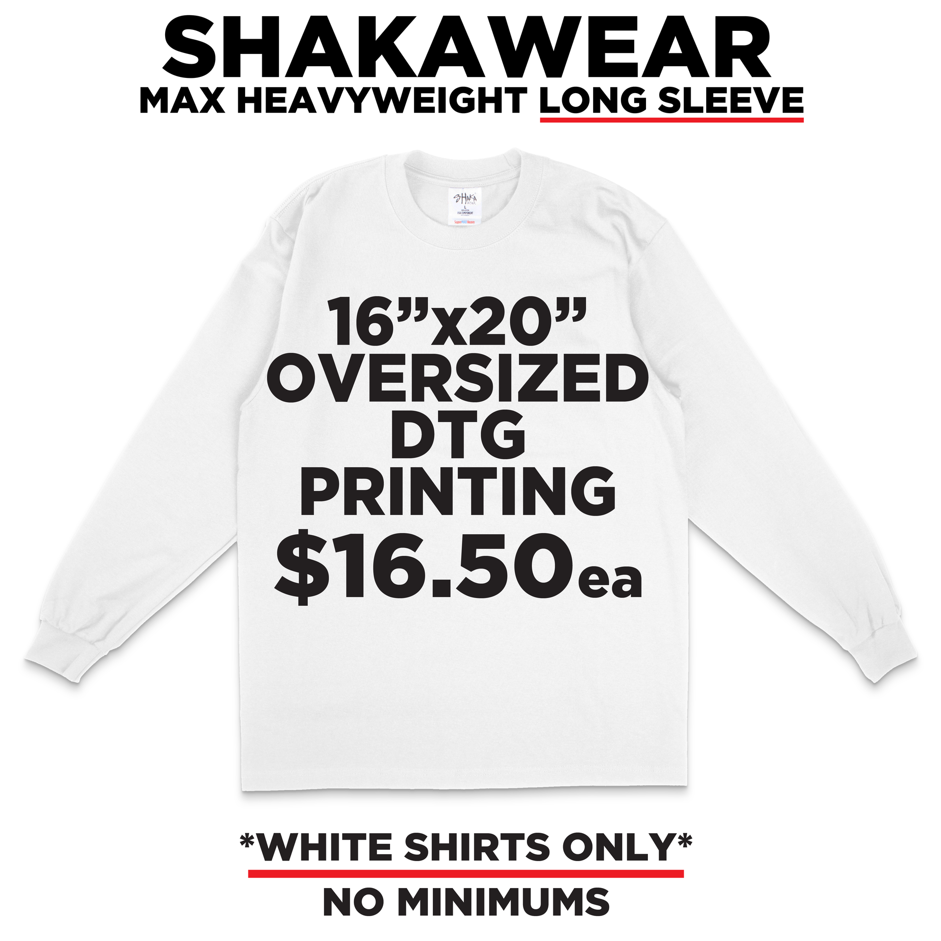 SHMHLS - white – Oversize DTG