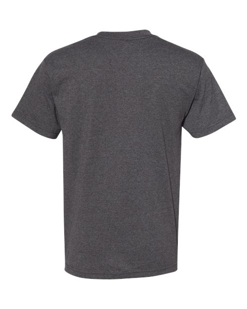 American Apparel 1301 - Heather Charcoal (Back)