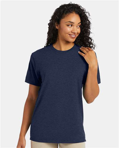 Hanes 4980 - Heather Navy (Front)