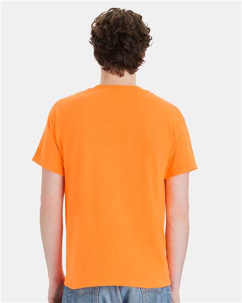 Hanes 5170 - Safety Orange (Back)