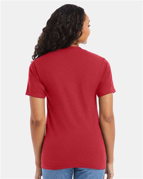 Hanes 5180 - Heather Red (Back)