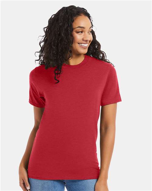 Hanes 5180 - Heather Red (Front)