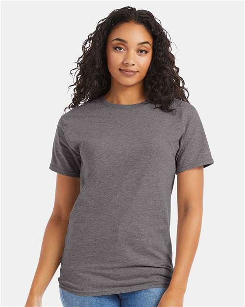 Hanes 5280 - Oxford Grey (Front)