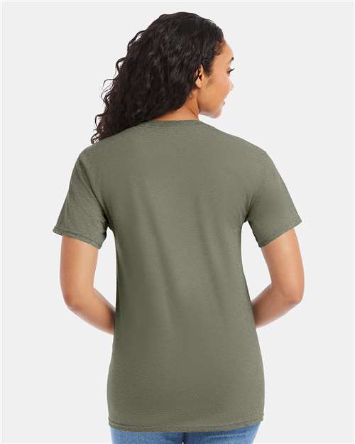 Hanes 5280 - Fatigue Green (Back)