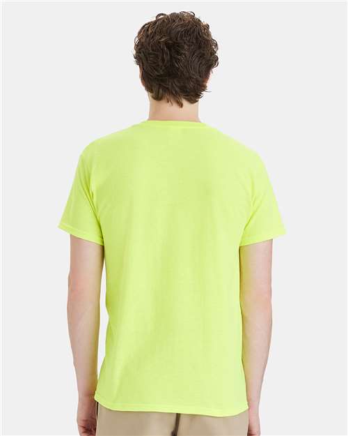 Hanes 5280 - Safety Green (Back)