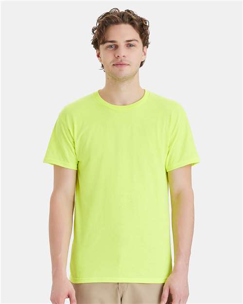 Hanes 5280 - Safety Green (Front)