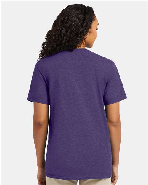 Hanes 4980 - Grape Smash Heather (Back)