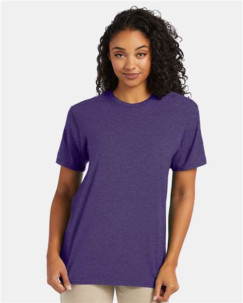 Hanes 4980 - Grape Smash Heather (Front)