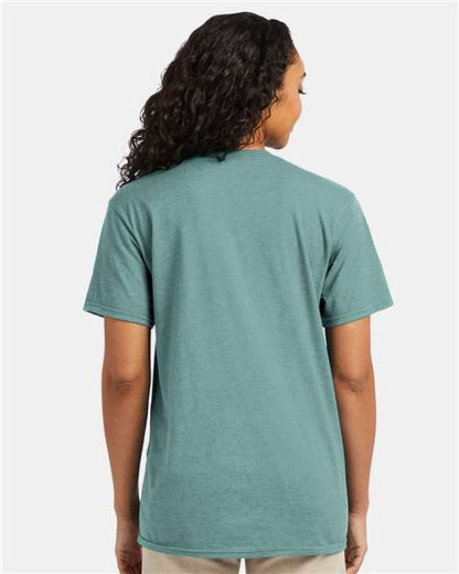 Hanes 4980 - Marbled Green Clay (Back)