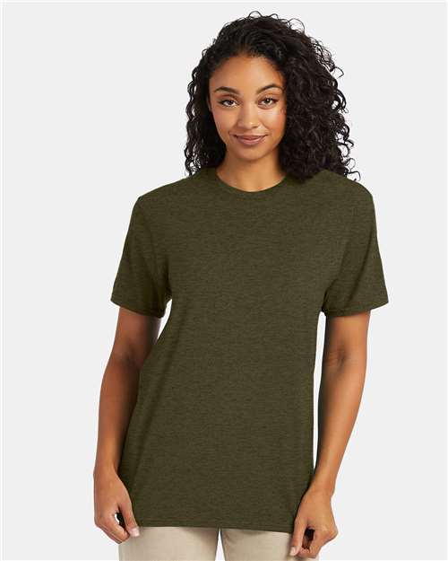 Hanes 4980 - Military Green Heather (Front)