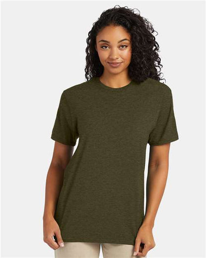 Hanes 4980 - Military Green Heather (Front)