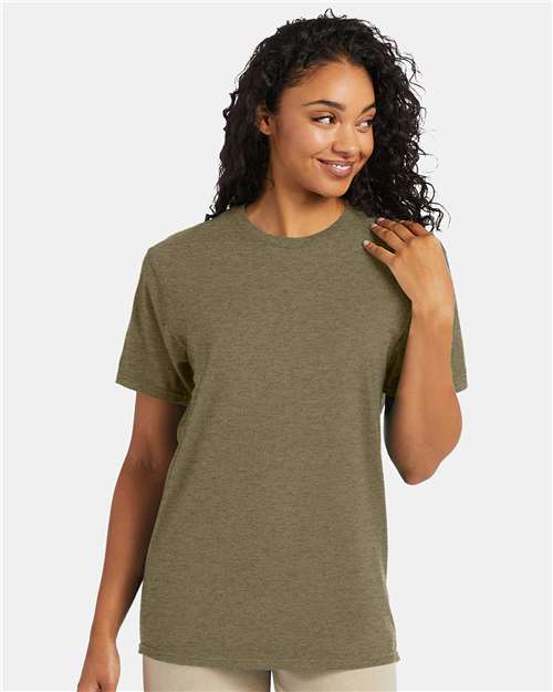 Hanes 4980 - Oregano Heather (Front)