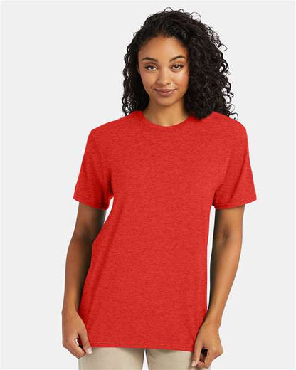 Hanes 4980 - Poppy Red Heather (Front)