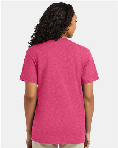 Hanes 4980 - Wow Pink Heather (Back)