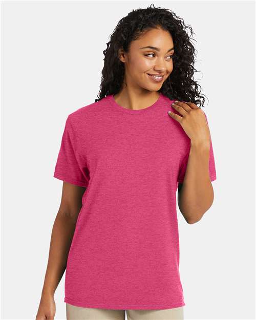Hanes 4980 - Wow Pink Heather (Front)
