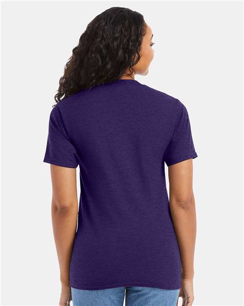 Hanes 5180 - Grape Smash Heather (Back)