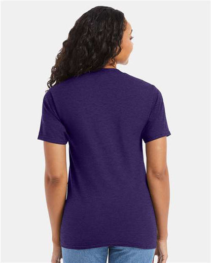 Hanes 5180 - Grape Smash Heather (Back)
