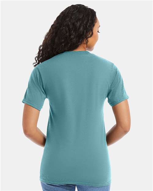 Hanes 5180 - Green Clay (Back)
