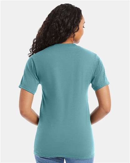 Hanes 5180 - Green Clay (Back)