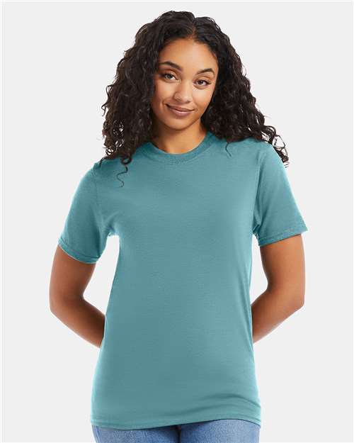 Hanes 5180 - Green Clay (Front)