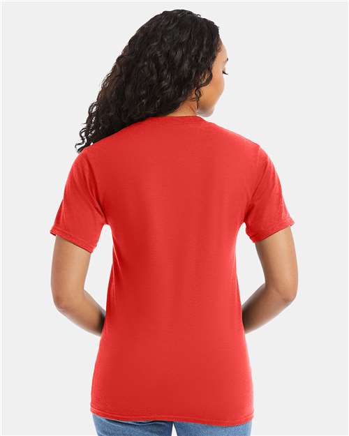 Hanes 5180 - Poppy Red (Back)
