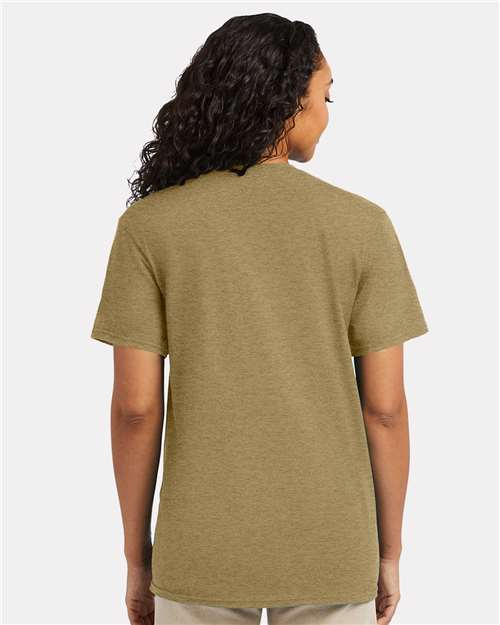 Hanes 4980 - Brown Sugar Heather (Back)