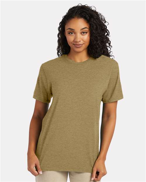 Hanes 4980 - Brown Sugar Heather (Front)