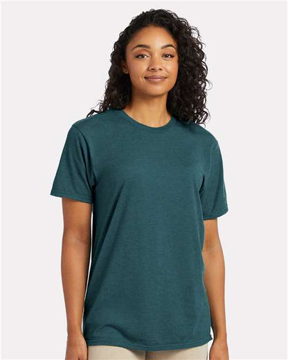Hanes 4980 - Jade Pine Heather (Front)