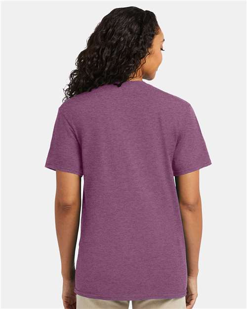 Hanes 4980 - Purple Rain Heather (Back)