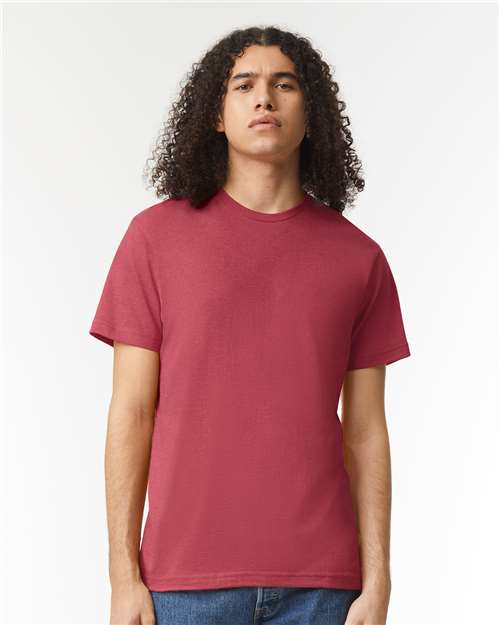 American Apparel 2001CVC - Heather Cardinal (Front)