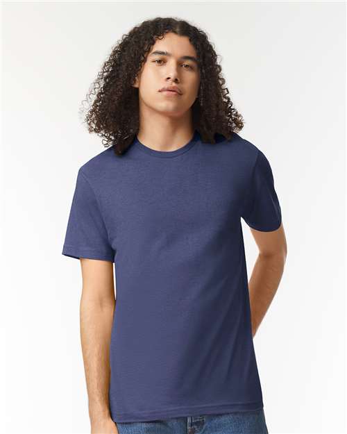 American Apparel 2001CVC - Heather Indigo (Front)