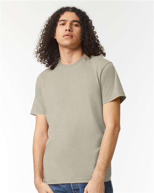 American Apparel 2001CVC - Heather Khaki (Front)