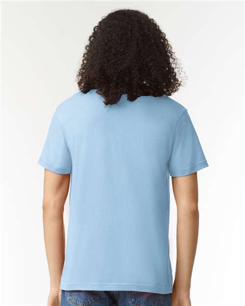 American Apparel 2001CVC - Heather Light Blue (Back)